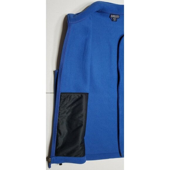 Lands' End Full Zip Aircore-200 Fleece Vest Zipped Pockets Blue Men's Large - Picture 8 of 13